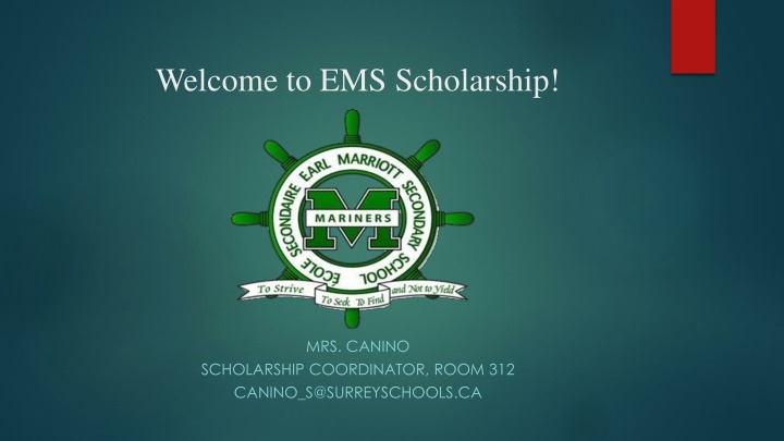 welcome to ems scholarship