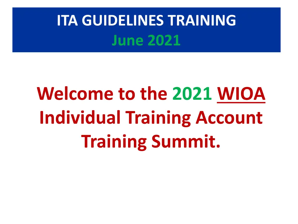 ita guidelines training june 2021 1