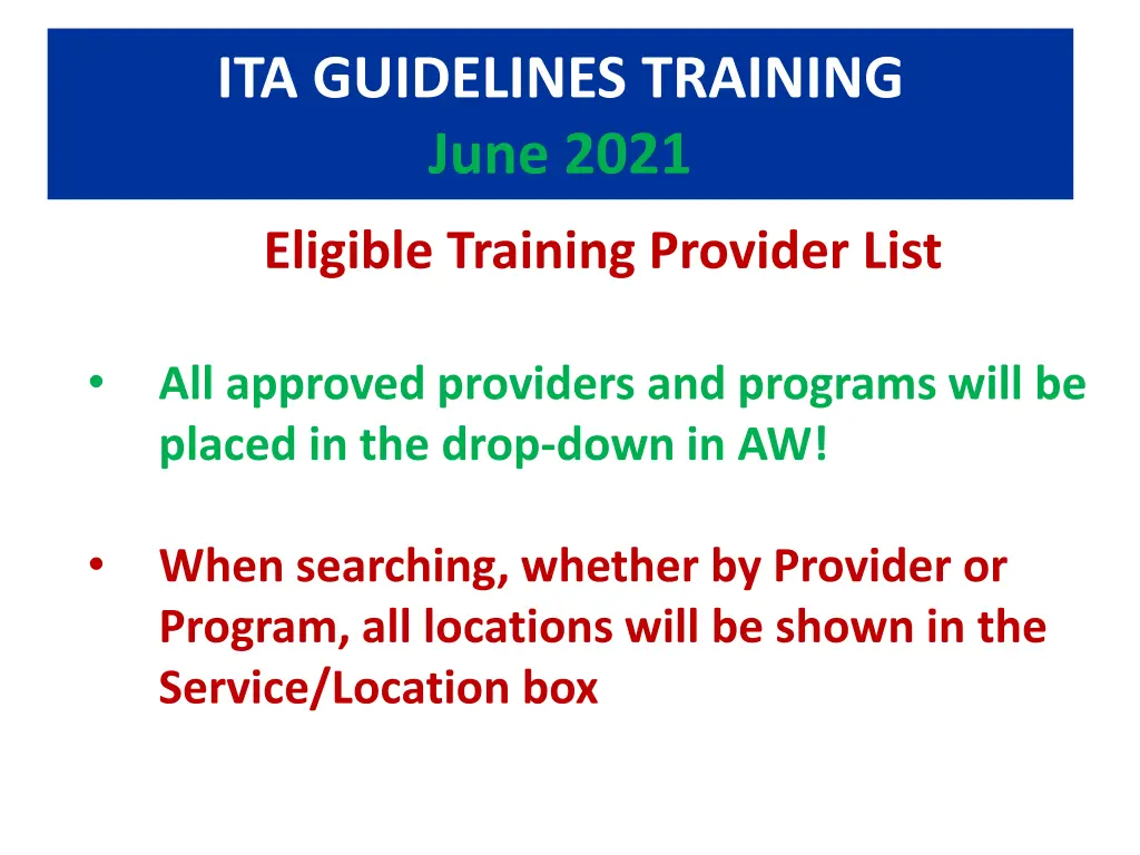 ita guidelines training june 2021 11