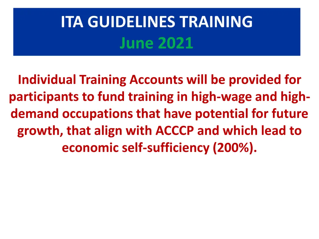 ita guidelines training june 2021 13