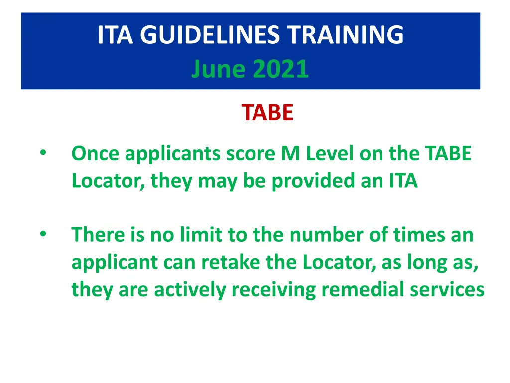 ita guidelines training june 2021 17