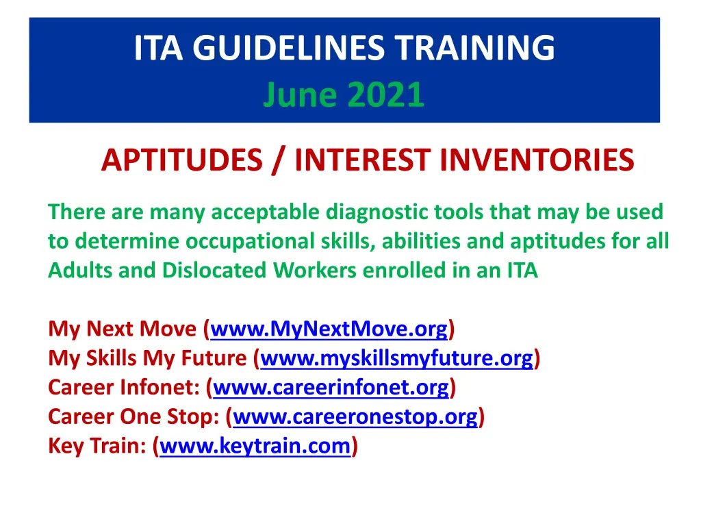 ita guidelines training june 2021 18