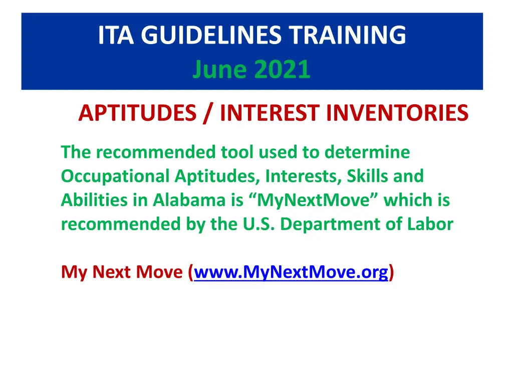 ita guidelines training june 2021 19