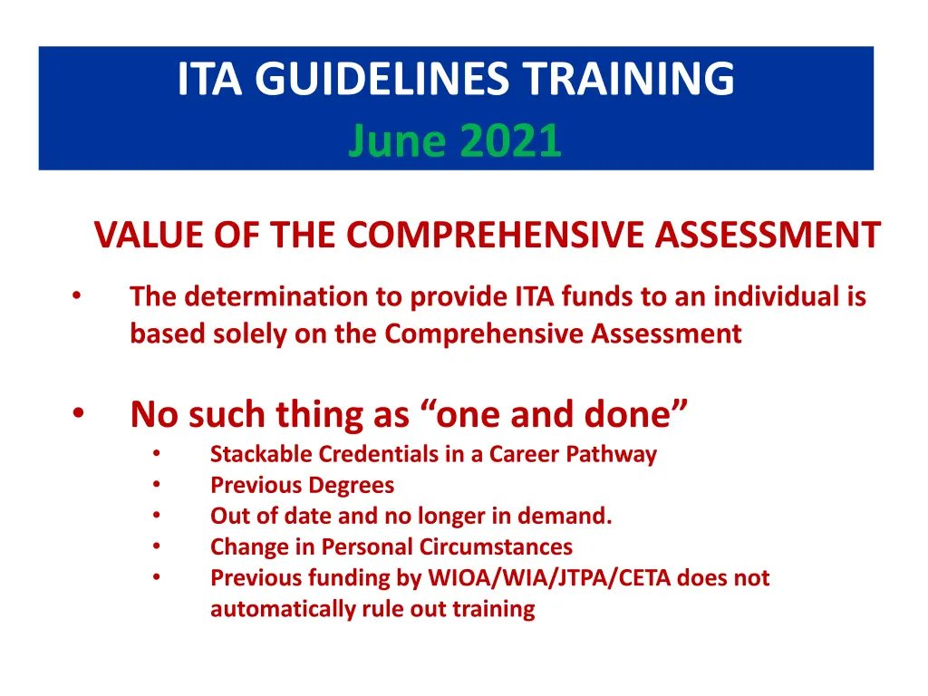 ita guidelines training june 2021 26