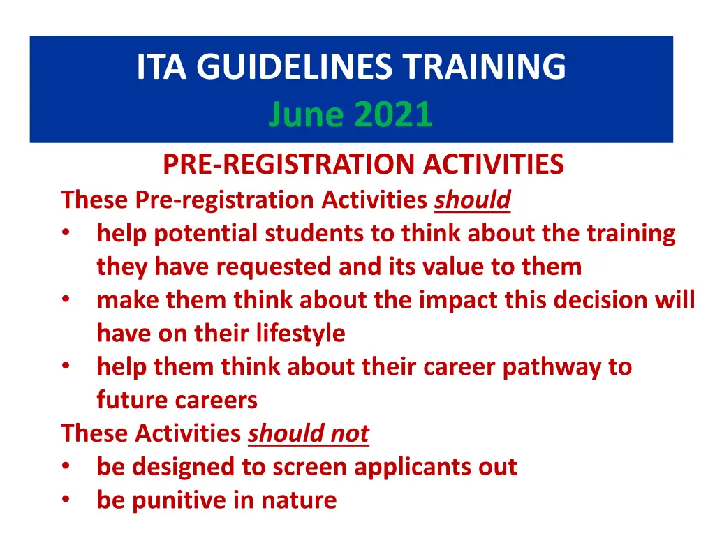 ita guidelines training june 2021 29