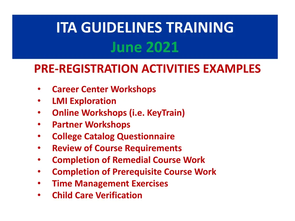 ita guidelines training june 2021 30