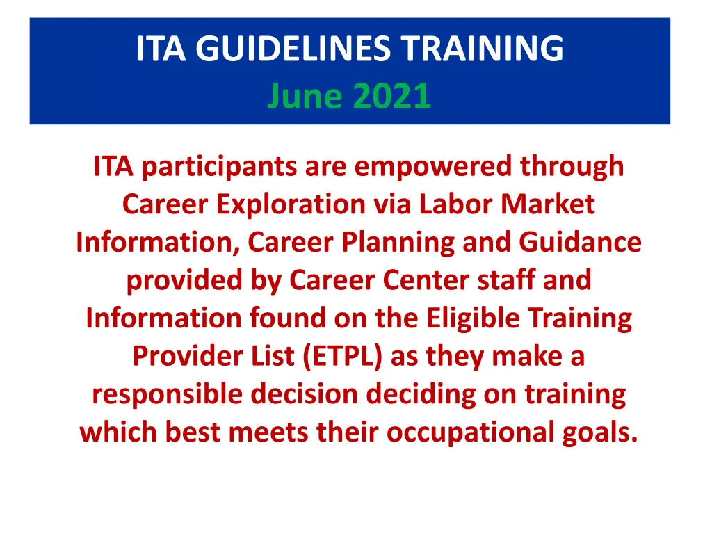 ita guidelines training june 2021 5