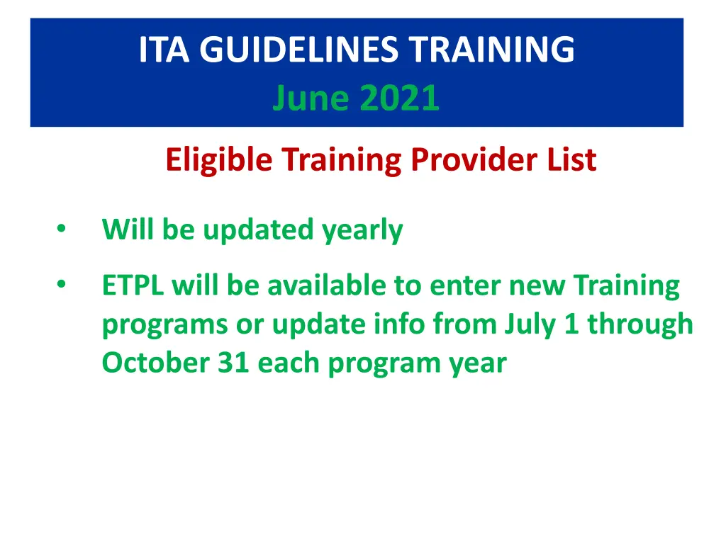 ita guidelines training june 2021 6