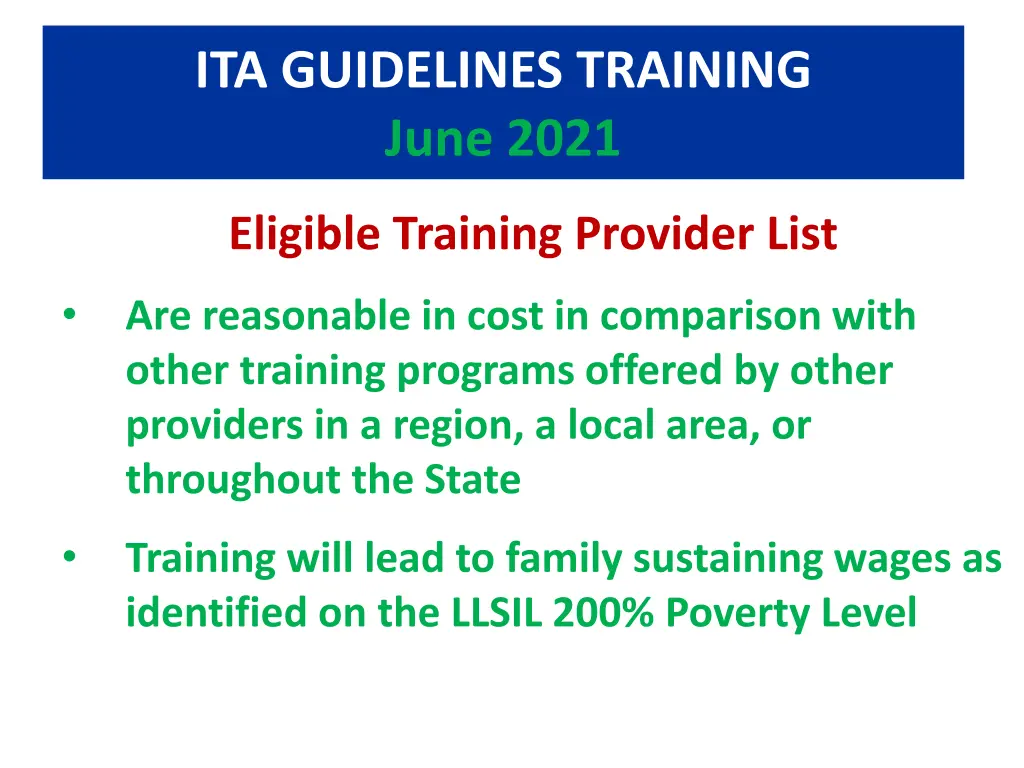 ita guidelines training june 2021 8