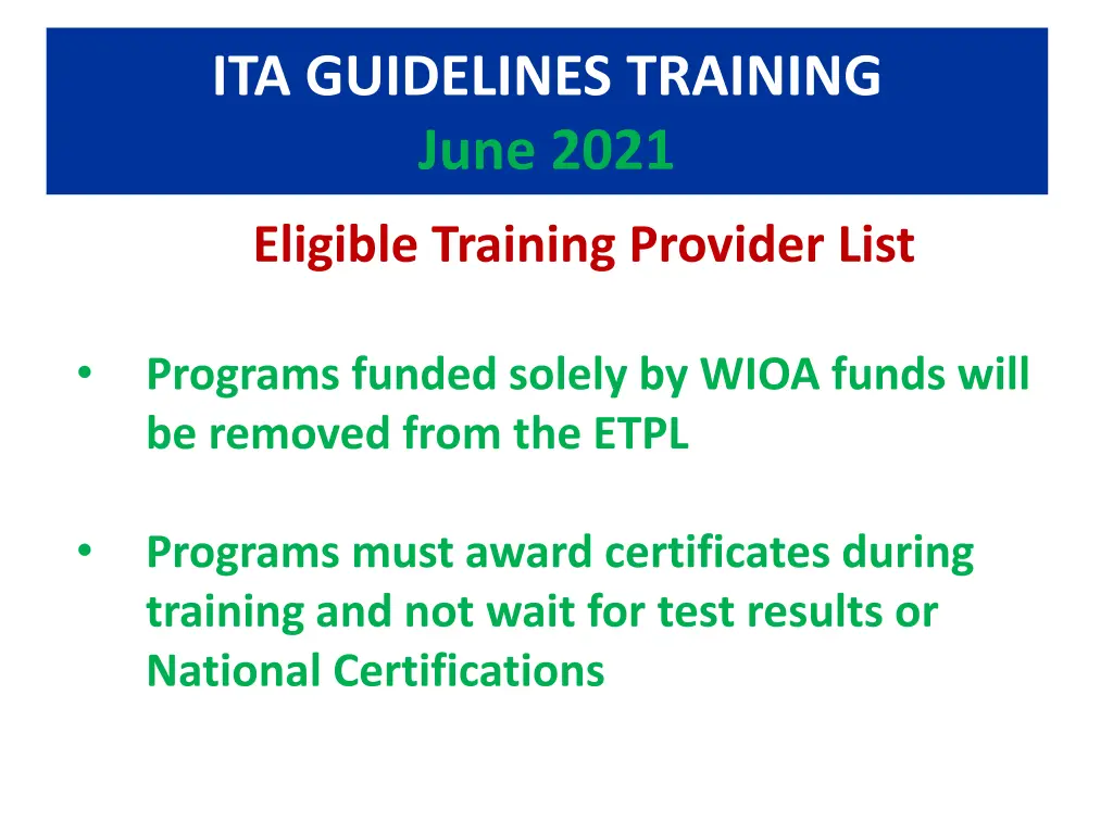 ita guidelines training june 2021 9