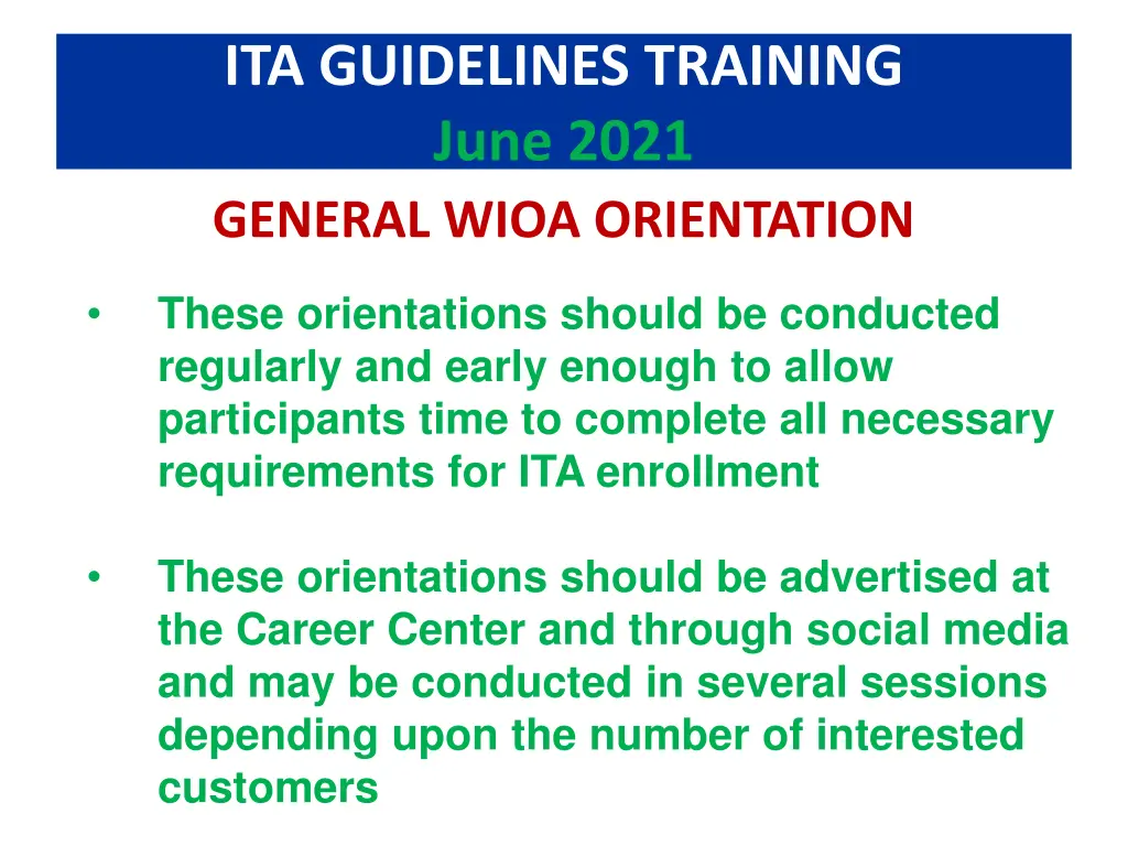 ita guidelines training june 2021 general wioa