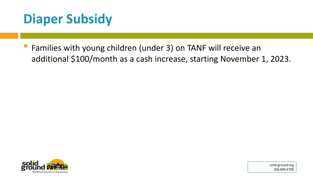 diaper subsidy