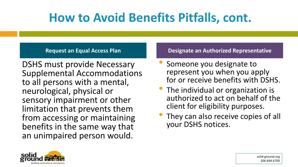 how to avoid benefits pitfalls cont