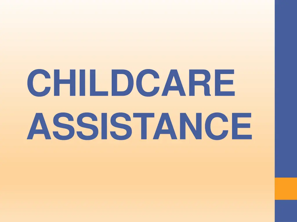 childcare assistance