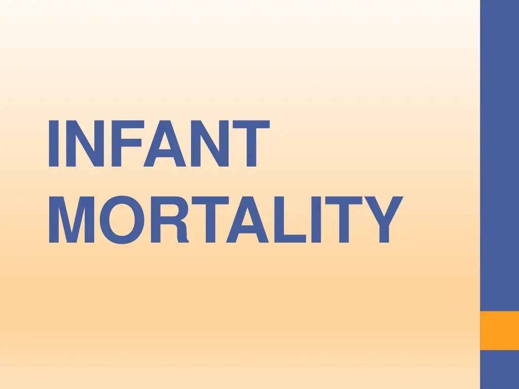 infant mortality