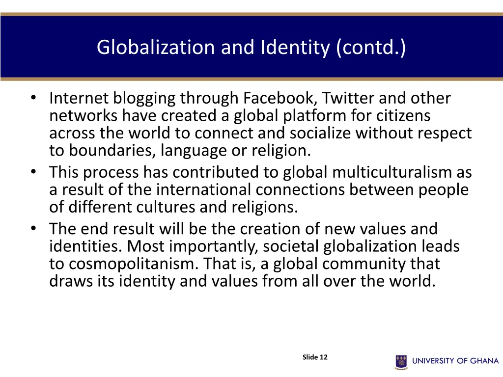 globalization and identity contd