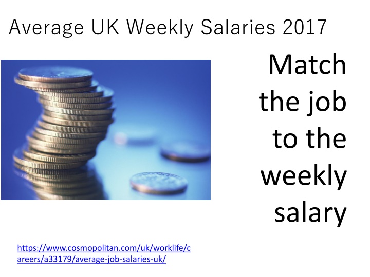 average uk weekly salaries 2017