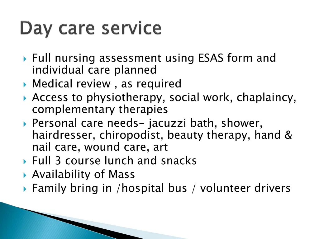 full nursing assessment using esas form