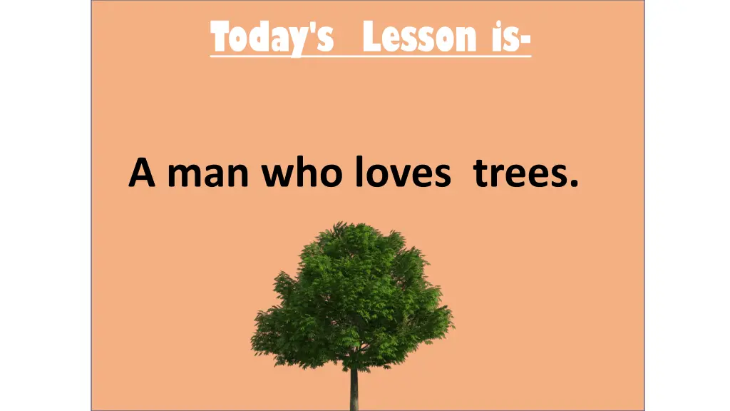 today s lesson is