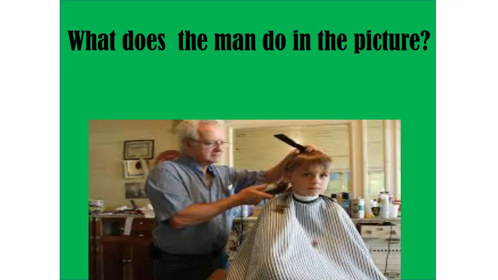 what does the man do in the picture