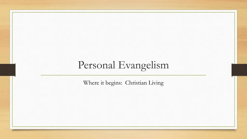 personal evangelism