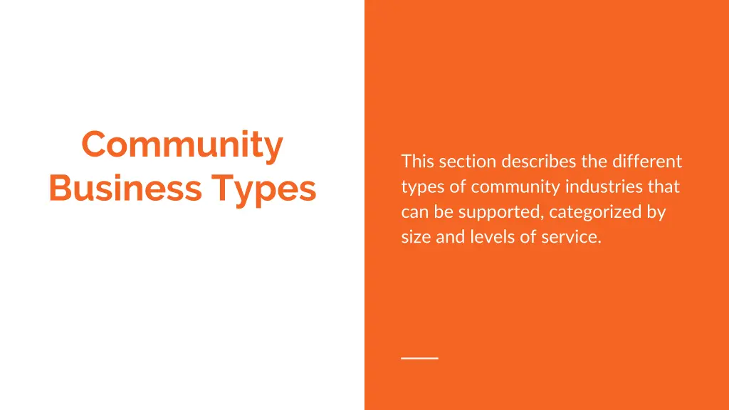 community business types