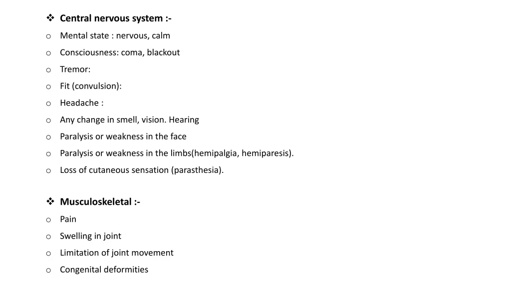 central nervous system