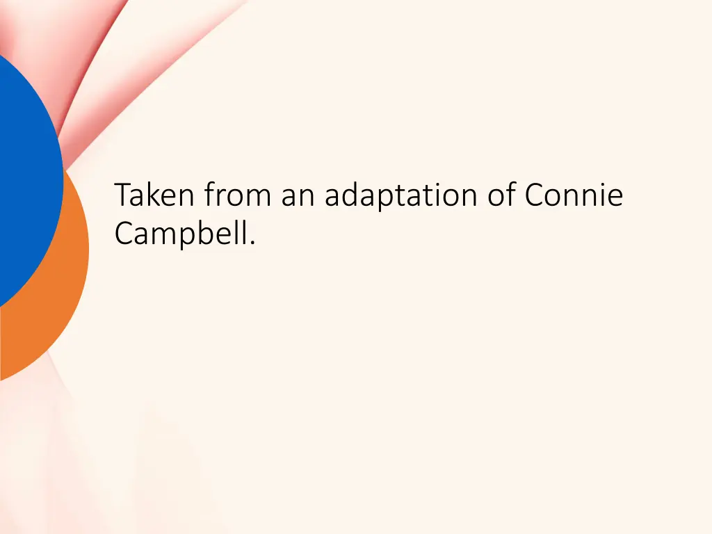 taken from an adaptation of connie campbell