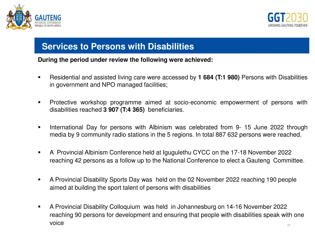 services to persons with disabilities