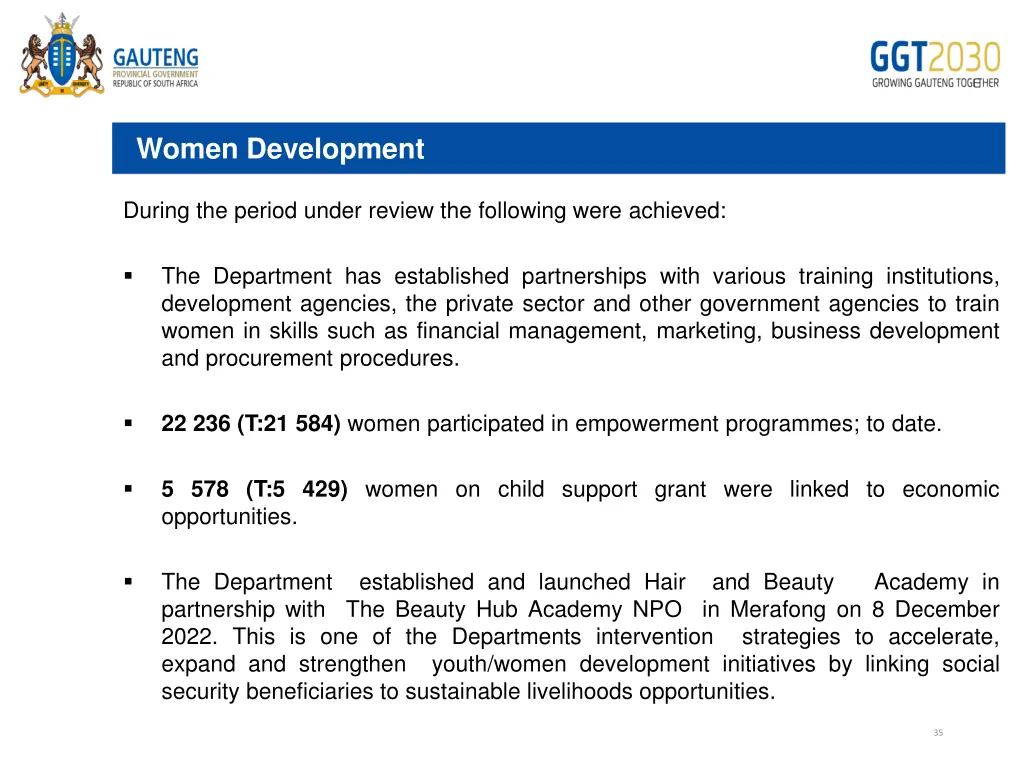 women development