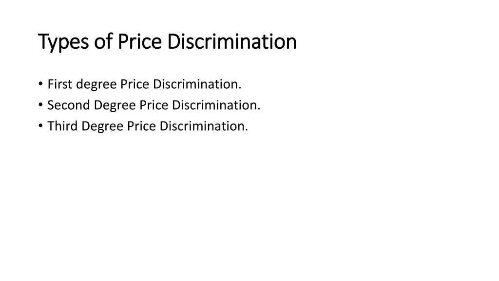 types of price discrimination types of price