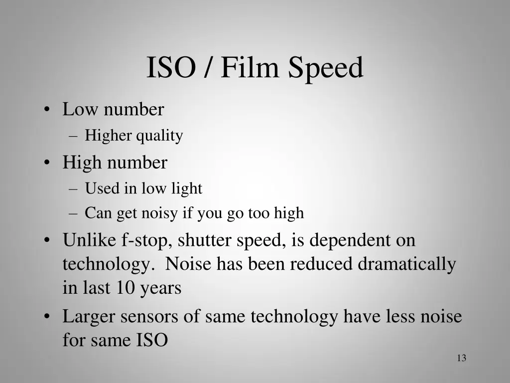 iso film speed