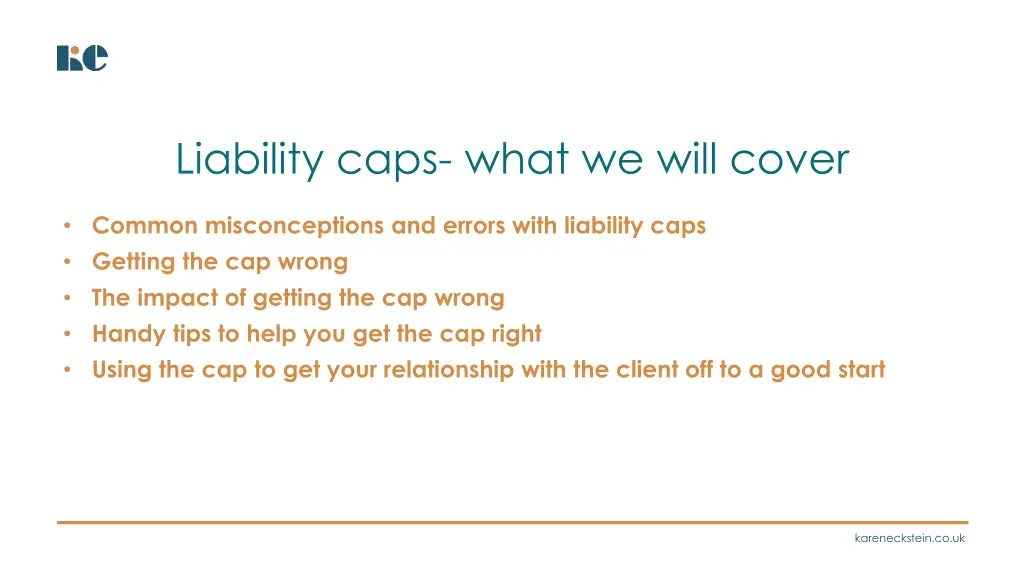 liability caps what we will cover