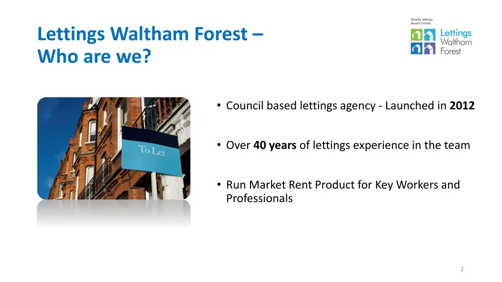 lettings waltham forest who are we