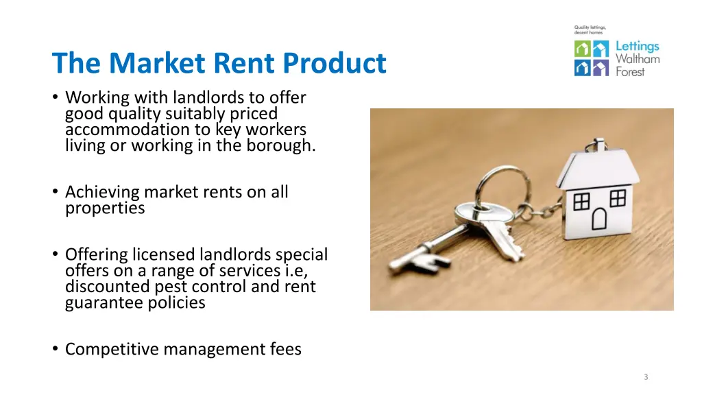 the market rent product