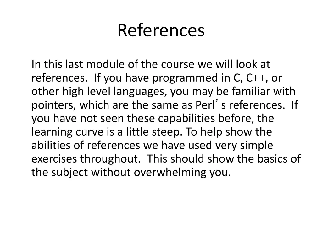 references