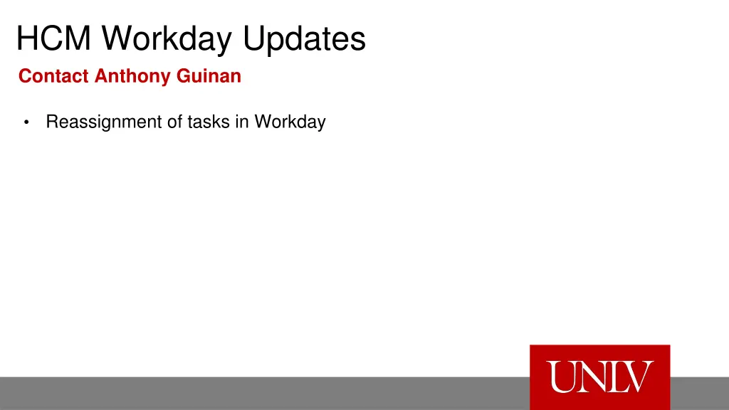 hcm workday updates contact anthony guinan