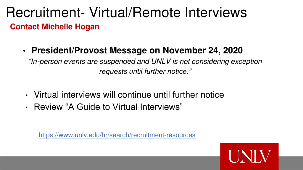 recruitment virtual remote interviews contact