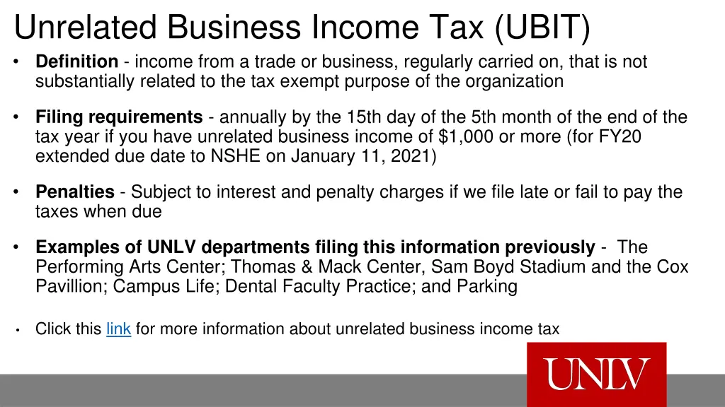 unrelated business income tax ubit definition