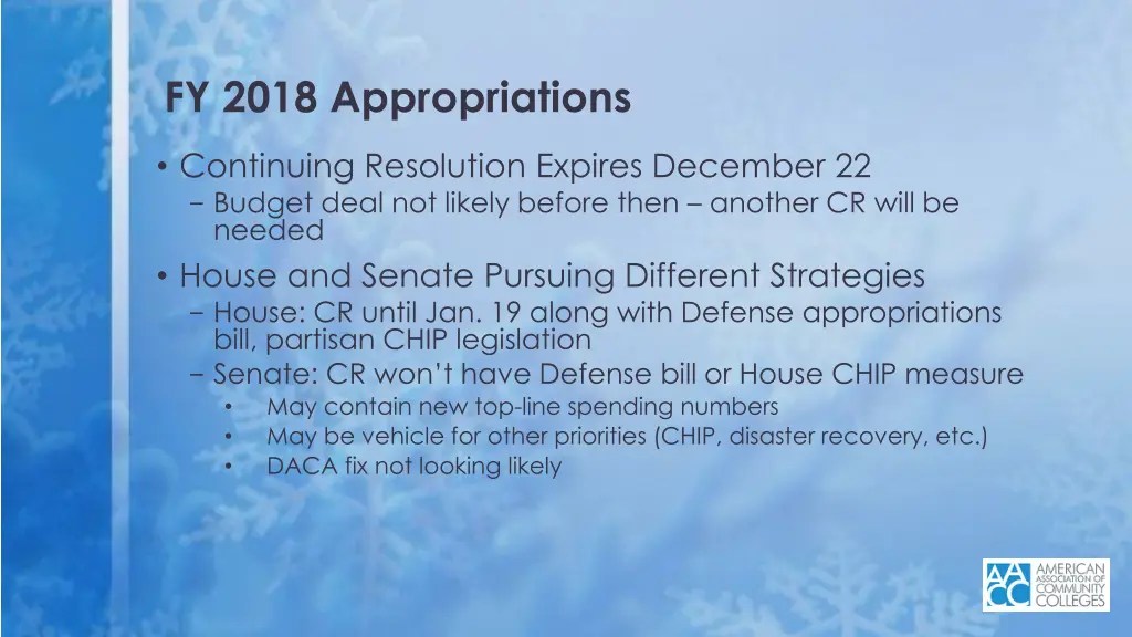 fy 2018 appropriations