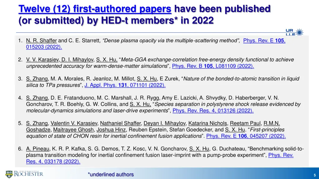 twelve 12 first authored papers have been