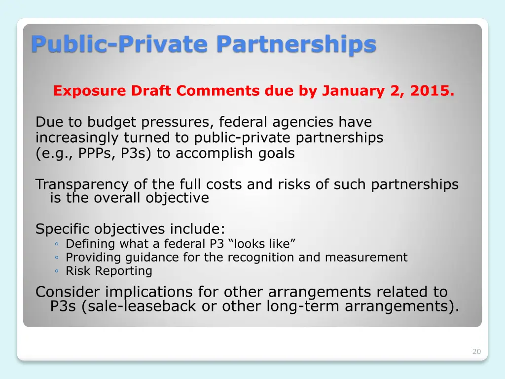 public private partnerships