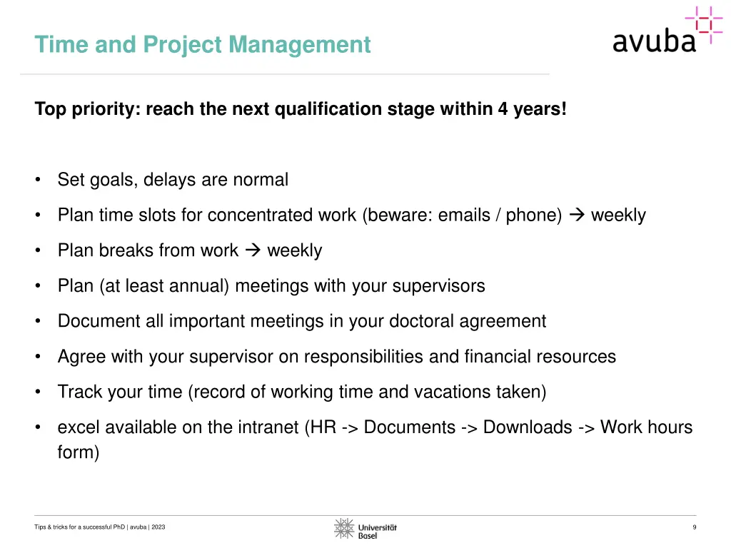 time and project management