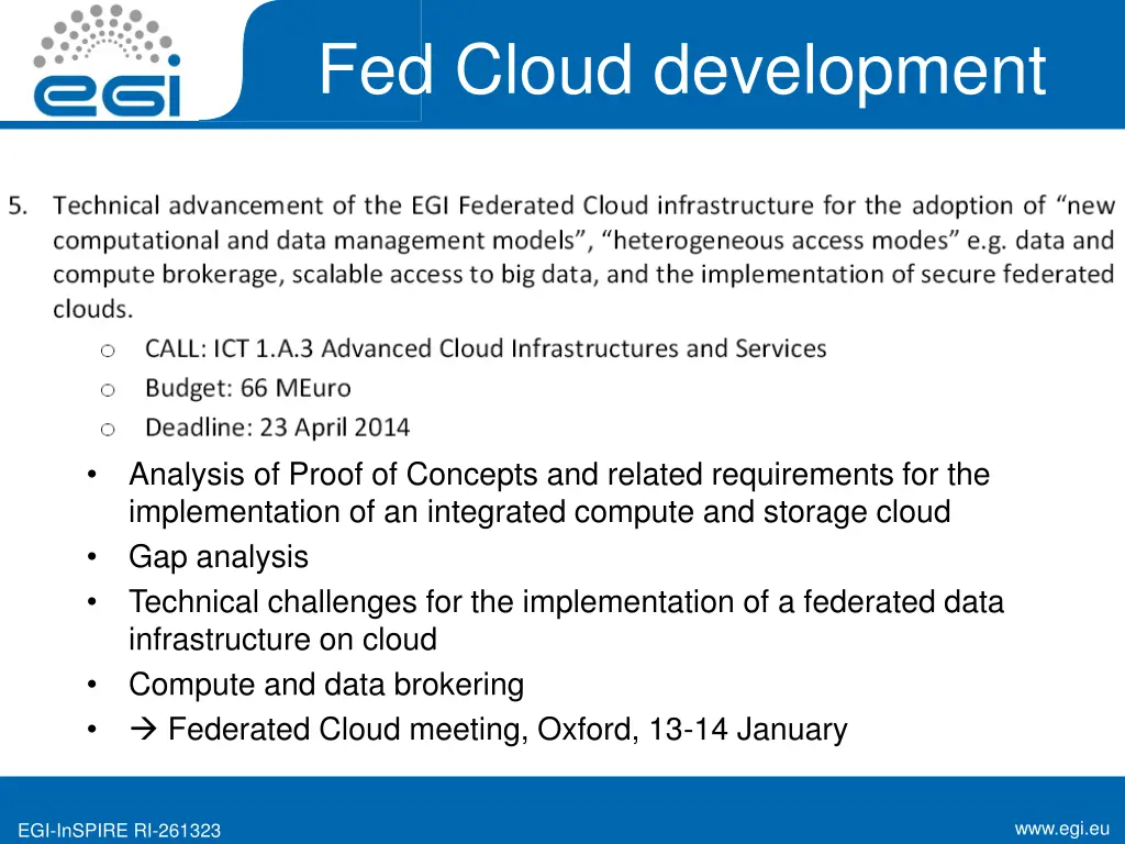 fed cloud development