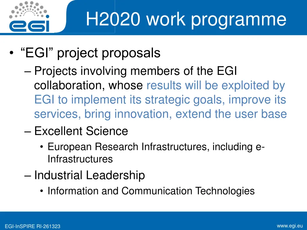 h2020 work programme