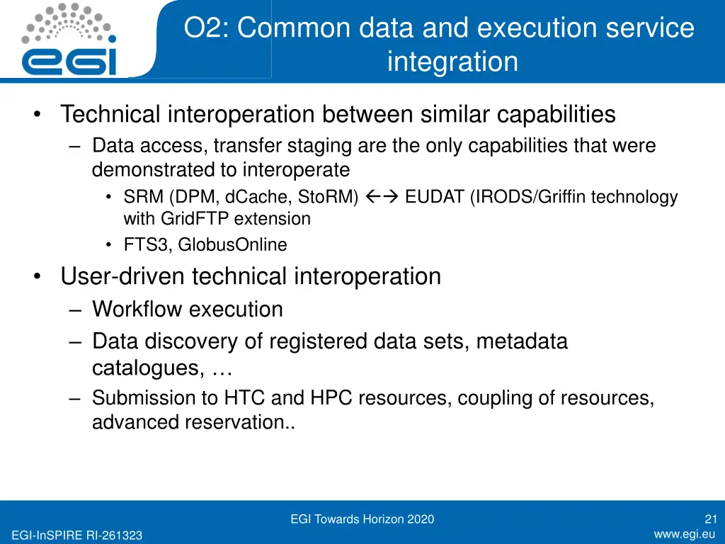 o2 common data and execution service integration