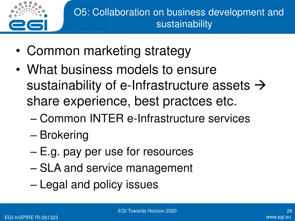 o5 collaboration on business development