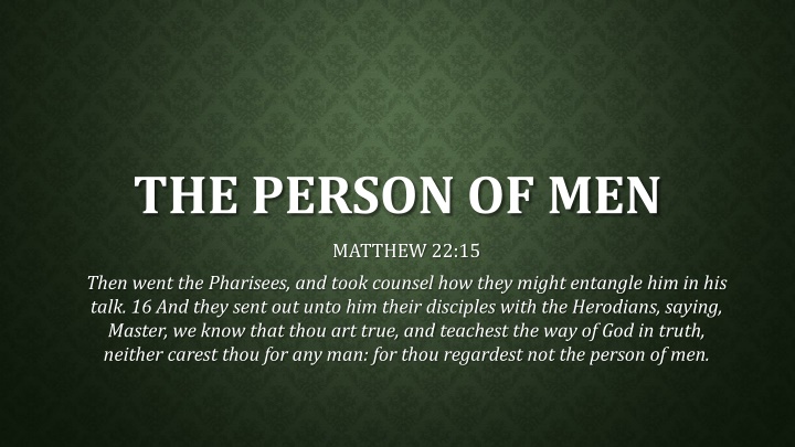 the person of men