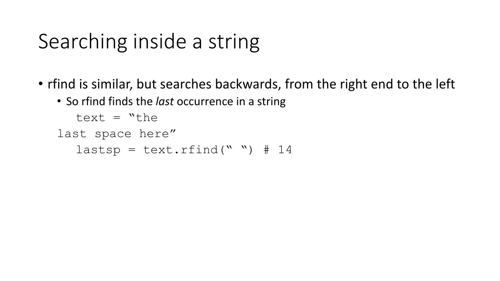 searching inside a string 2