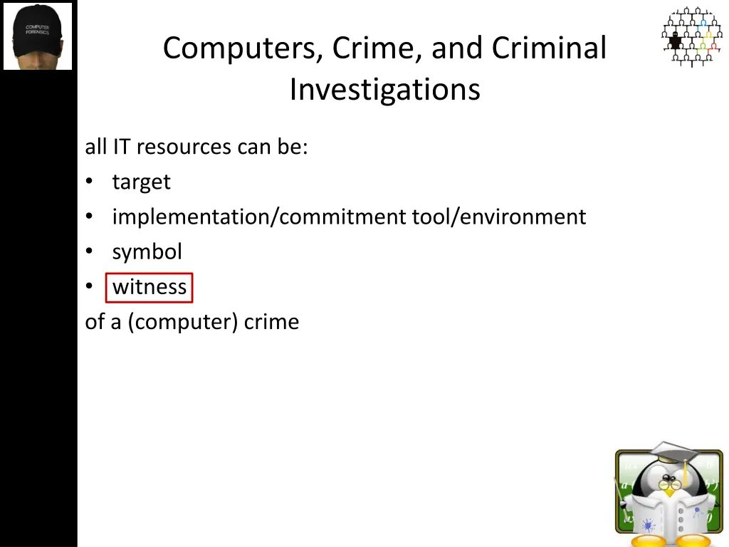 computers crime and criminal investigations